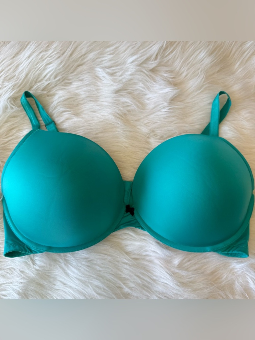 Torrid Smooth Push-Up Plunge teal bra 46DDD